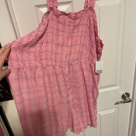 BP. Nordstrom Smocked Bodice Romper 4X - Picture 3 of 5